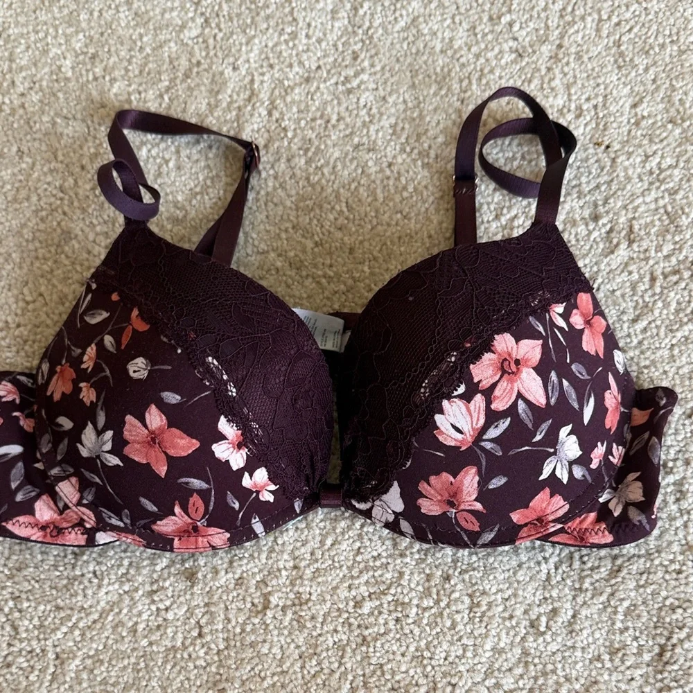 Set of Six Floral and Solid Women's Bra Set - Picture 6 of 7